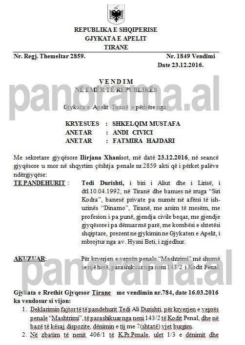 tedi-durishti-vendimi
