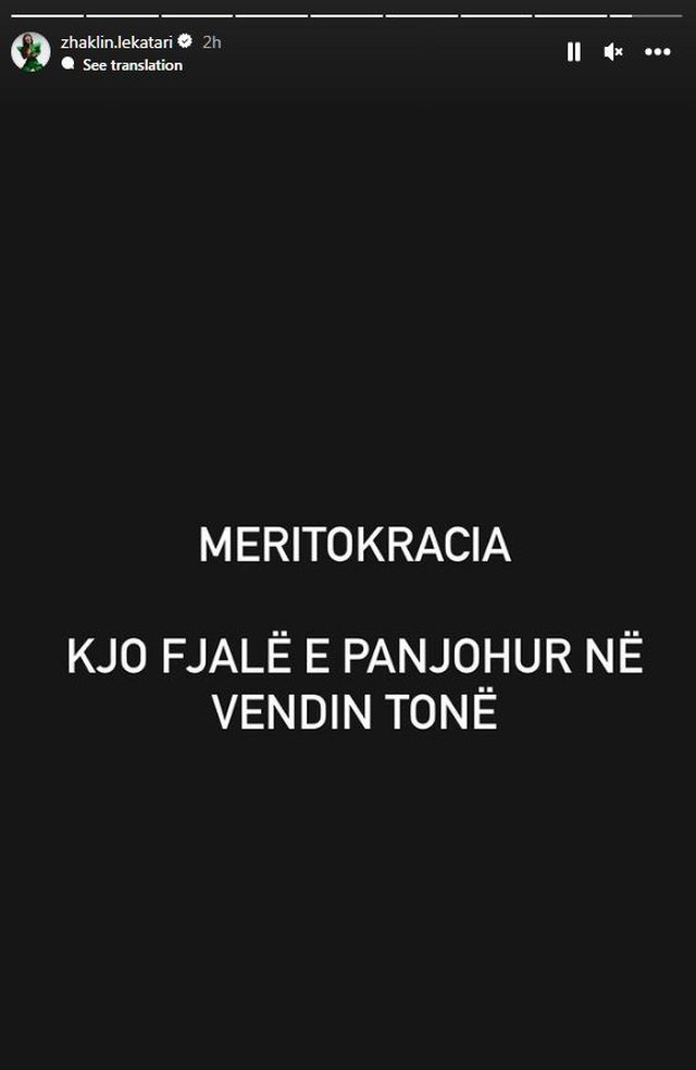 I zuri vendin si opinioniste në ‘Big Brother Vip', Zhaklina