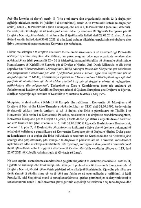Marrëveshja me Italinë për emigrantët, PD i drejtohet