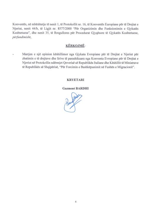 Marrëveshja me Italinë për emigrantët, PD i drejtohet